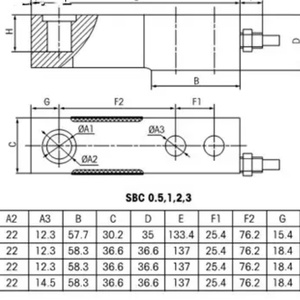 โหลดเซลล์รุ่น SB-1T สำหรับควบคุมการชั่งน้ำหนักส่วนผสมต่างๆ - Product Image 3