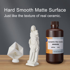 Résine Antinsky effet céramique, résistante à la chaleur 300°C, pour imprimante 3D DLP LCD, 405nm, 1kg, texture céramique, produit plastique - Product Image 6