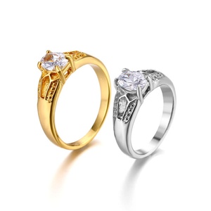 Fashion Women Jewelry Stainless Steel Gold Silver Wedding Engagement <b>Ring</b> Diamond - Product Image 5