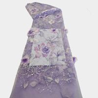 3D tridimensionnel Tulle tissu perles Tube tissu paillettes Machine broderie perles haut de gamme robe de mariée