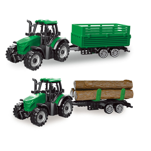 PANDAS Die-Cast Plastic Farm Tractor Toy Simulación Sliding Farmer Truck Vehículo Carro de transporte para niños - Product Image 3