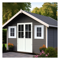 EASYGREEN Série E – Abri de jardin moderne en WPC, abri à outils extérieur, abri préfabriqué pour appartement, hall, chambre, parc – Facile à installer