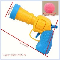 Jouet pour chat, pistolet lanceur de balles en peluche écologique avec 20 balles, jouet interactif amusant pour chats d'intérieur