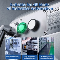 BENLEE sakelar tombol tekan plastik On-Off 6V 220V tahan air IP65 mekanik listrik industri grosir 22MM
