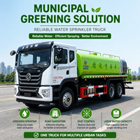 Camion-citerne d'arrosage 6x4 Dongfeng T5 20000L, véhicule de pulvérisation vert, camion-citerne d'irrigation et de lavage routier Yuchai 270HP