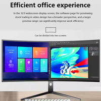 Moniteur de Jeu Incurvé OLED Ultra-Large 49 Pouces Haute Définition 5K 75Hz avec Support Réglable