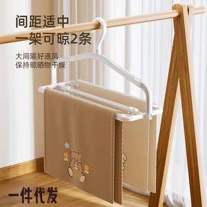 Extendable Clothes Drying Rack <b>White</b> 39 62.5Cm Double Rod Ventilation Fast Drying <b>Hook</b> Type For Balcony Dormitory - Product Image 2