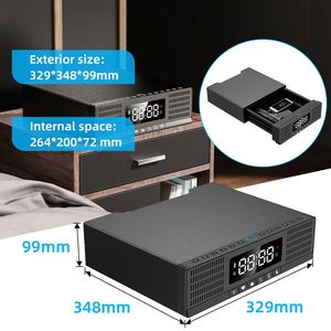 Coffre-fort portable de luxe KENRONE avec serrure à combinaison pour bijoux, tiroir, armoire, coffre-fort <span class=keywords><strong>secret</strong></span> pour la maison - Product Image 3