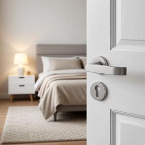 <span class=keywords><strong>Poignée</strong></span> de porte en acier inoxydable brossé pour entrée de villa - Design moderne, installation facile, durable - Product Image 3