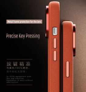 Étui de téléphone en <span class=keywords><strong>cuir</strong></span> de luxe de haute qualité, élégant et doux pour la peau pour Iphone11/<span class=keywords><strong>12</strong></span>/13/14 - Product Image 3