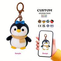 Porte-clés en peluche Corgi jaune brodé sur mesure de haute qualité, vente directe d'usine, production OEM/ODM, porte-clés en peluche personnalisé