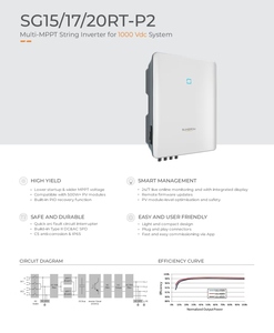 Inversor solar multi-mppt <span class=keywords><strong>Sungrow</strong></span> de alta eficiencia de 1000V CC para sistema fotovoltaico - Product Image 2