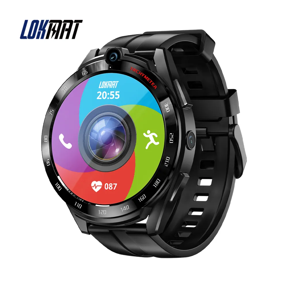 LOKMAT-reloj inteligente APPLLP 4 PRO para hombre, dispositivo con Android, Wifi, GPS, Monitor de ritmo cardíaco, 6GB + 128GB, cámara Dual