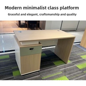 Escritorio Ejecutivo Moderno para Adultos, Muebles de Oficina, Escritorio de Estudio con Cuatro Cajones y Madera de Melamina para Oficina, Edificio de Oficinas o Dormitorio - Product Image 4