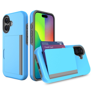 삼성 전자 신용 카드 슬롯 홀더 전화 케이스가있는 <span class=keywords><strong>iPhone</strong></span> 16 15 14 13 <span class=keywords><strong>12</strong></span> 11 용 전체 커버 보호 전화 커버 - Product Image 3