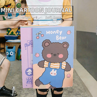 Cuaderno Pequeño A3 con Cubierta de Papel Impreso con Dibujos Animados, 80 Hojas, Premiado, para Estudiantes de Jardín de Infancia y Primaria