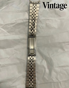 Bracelet Jubilé vintage en <span class=keywords><strong>acier</strong></span> inoxydable 904L de 19-20 mm pour Rolex Datejust 1601 1603 16233, solide, incurvé, avec fermoir déployant à logo - Product Image 4
