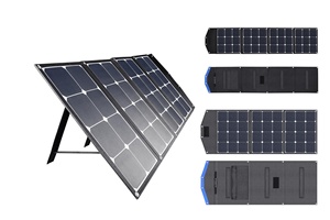 ชุดโซลาร์เซลล์พกพาแบบพับได้ 100w พร้อมตัวควบคุมการชาร์จ พอร์ต USB สำหรับชาร์จแบตเตอรี่ 12v/สถานีไฟฟ้าสำรอง รถพ่วง ไฟฉุกเฉิน - Product Image 2