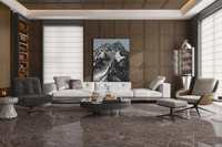 Carreaux de sol en marbre poli 800x800mm, modernes, imperméables, élégants et luxueux, pour villa, chambre, salon, maison