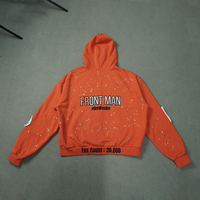 Veste de travail en toile de canard Stonewash Zipper Zip up Custom Embroidery Patch Cropped Washed Vintage Applique Hoodie Jacket pour hommes
