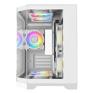 Vente directe d'usine Boîtier de jeu M-ATX Boîtier <span class=keywords><strong>PC</strong></span> blanc Gabinete <span class=keywords><strong>Gamer</strong></span> Boîtier CPU <span class=keywords><strong>Horizontal</strong></span> en verre trempé Tours de boîtier d'ordinateur - Product Image 4