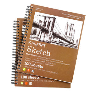 2er Pack 9 "x 12" 100 Blatt 68lb 100gsm Mixed Media Rough Texture Sketch Paper Pad - Product Image 3