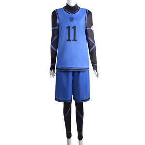 Blauw Slot Anime Cosplay Kostuum Isagi Yoichi Chigiri Bachira Rensuke Kunigami Voetbal Trainingsuniform - Product Image 4