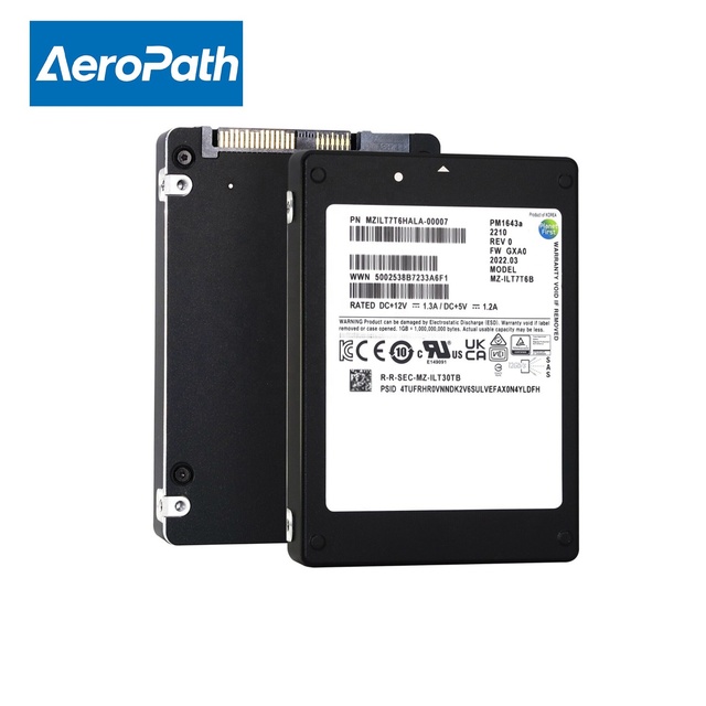 New Original PM1643a MZILT15THALA-00007 15.36TB SAS 12Gbps 2.5inch Enterprise Internal Metal Shell Server SSD 1 Year Warranty