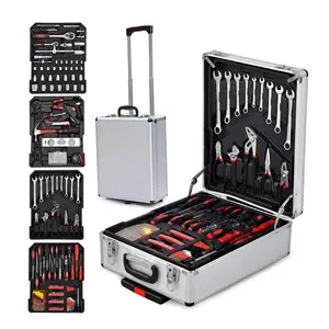 Guaranteed Quality Aluminum Case Boxes Repairing Tools 599Pcs Hand Tool Sets For Daily Use