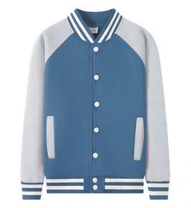 Chaquetas de Béisbol Transpirables con Cuello en V para Hombre, Chaquetas Varsity de Forro Polar con Bordado y Logotipo Personalizados, Estilo Folk para Verano e Invierno - Product Image 6