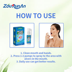ZouRunAn 30 رذاذ قرحة الفم تخفيف نفطة اللثة رائحة الفم الكريهة لتخفيف آلام اللثة بخاخ العناية بتورم آلام الفم - Product Image 6