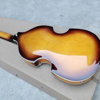 Basse à 4 cordes Sunburst haut de gamme, style Hofner, excellent rapport qualité-prix, sensation et son superbes