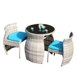 قائمة العلامة التجارية الجديدة في الهواء الطلق المنسوجة كرمة مسطحة الحديثة حديقة الراقية الحديثة في الهواء الطلق الفناء كراسي الحديقة المعدنية - Product Image 6