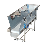 Convoyeur horizontal en acier inoxydable 304 durable de qualité alimentaire avec bande transporteuse parallèle en matériau PP de qualité alimentaire