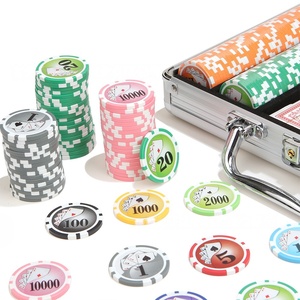 Jetons de <span class=keywords><strong>poker</strong></span> 500 pièces en acrylique avec logo personnalisé, marquage à chaud, production rapide - Product Image 1