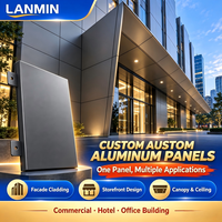 Panneau mural extérieur en aluminium massif sur mesure pour bardage de façade, auvent de magasin et décoration de plafond