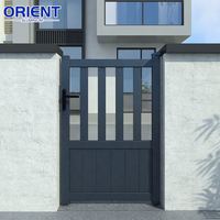 Clôture de jardin moderne en aluminium, panneau d'intimité, petit portail, portail motorisé en aluminium imperméable à l'eau, portail à persiennes personnalisé