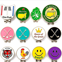 Clip magnétique pour chapeau de golf avec logo personnalisé, directement de l'usine, avec marqueur de balle plaqué fer de 25 mm, pour un cadeau de golf personnalisé