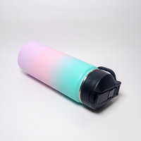 Bouteille d'eau sport en acier inoxydable à double paroi isolée sous vide, écologique, 500 ml, couleur personnalisée, logo, maintien thermique 12-24h
