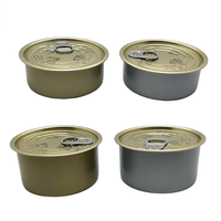 Qualité alimentaire Ronde En Fer Blanc Pot Metal Boîte avec Couvercle Anneau de Traction 40ml 60ml 100ml 130ml 200ml 300ml 360ml 500ml