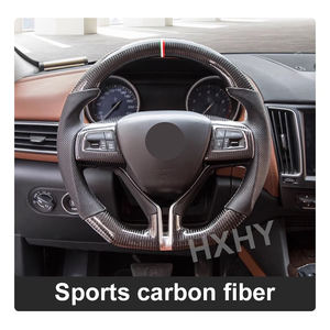 Volant en fibre de carbone de voiture personnalisé HXHY pour <span class=keywords><strong>Maserati</strong></span> Ghibli Levante Quattroporte Granturismo GT Sport compétitif - Product Image 6