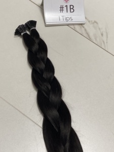 ผมต่อแบบ I Tip ชนิดมองไม่เห็นรอยต่อ ผมแท้ เคราตินเชื่อมต่อ  จัดเรียงเกล็ดผม 1b # 2 # ต่อผมแบบ I Tip สีสันสดใส 4 สี ให้ความรู้สึกสบาย - Product Image 3