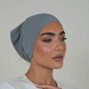 Simple muslim under <b>cap</b> <b>hijab</b> solid color daily comfortable wear Customizable Soft Stretchy Breathable Lightweight Comfortable - Product Image 2