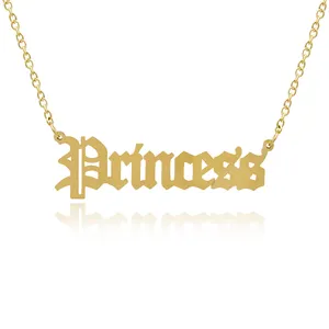 Collier personnalisé en acier inoxydable et or 18 carats avec nom de bébé ou maman, police et langue au choix, bijoux personnalisés - Product Image 2
