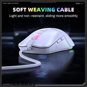 ONIKUMA CW929 Mini RGB Optical <b>Mouse</b> 6400DPI Right Hand USB <b>Wired</b> <b>Mouse</b>, Suitable for Gamers, Desktops and Laptops - Product Image 6