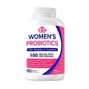 Cápsulas Probióticas de Marca Privada para la Salud Vaginal e Intestinal, Complejo de Enzimas de Arándano, Extractos Herbales, 300 Cápsulas para Mujeres, Certificado GMP, Inmunidad - Product Image 4