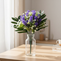 Promo Panas Bunga Artificial Bentuk Kipas 44cm Premium Ungu Lavender untuk Dekorasi Pernikahan, Rumah & Hotel