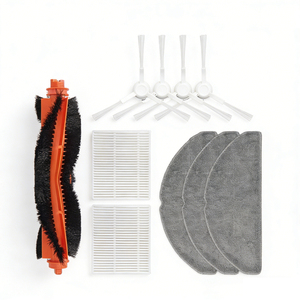 ชุดอุปกรณ์เสริมสำหรับ<span class=keywords><strong>3C</strong></span> <span class=keywords><strong>Xiaomi</strong></span> Mijia E10 C103 E12หุ่นยนต์ดูดฝุ่นชิ้นส่วนอะไหล่แปรงลูกกลิ้งขอบแปรงกรอง HEPA ไม้ถูพื้น - Product Image 1