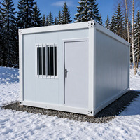 Maisonnette préfabriquée mobile en acier léger de type X, prête à l'emploi, pour magasin ou boutique