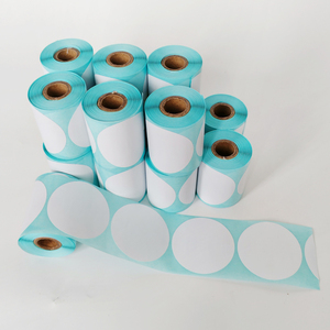 Rollo <span class=keywords><strong>de</strong></span> etiquetas térmicas <span class=keywords><strong>circulares</strong></span> <span class=keywords><strong>de</strong></span> <span class=keywords><strong>colores</strong></span> autoadhesivas impermeables <span class=keywords><strong>de</strong></span> 2 pulgadas, <span class=keywords><strong>de</strong></span> 1 pulgada producto personalizado, pegatinas redondas personalizadas privadas - Product Image 2